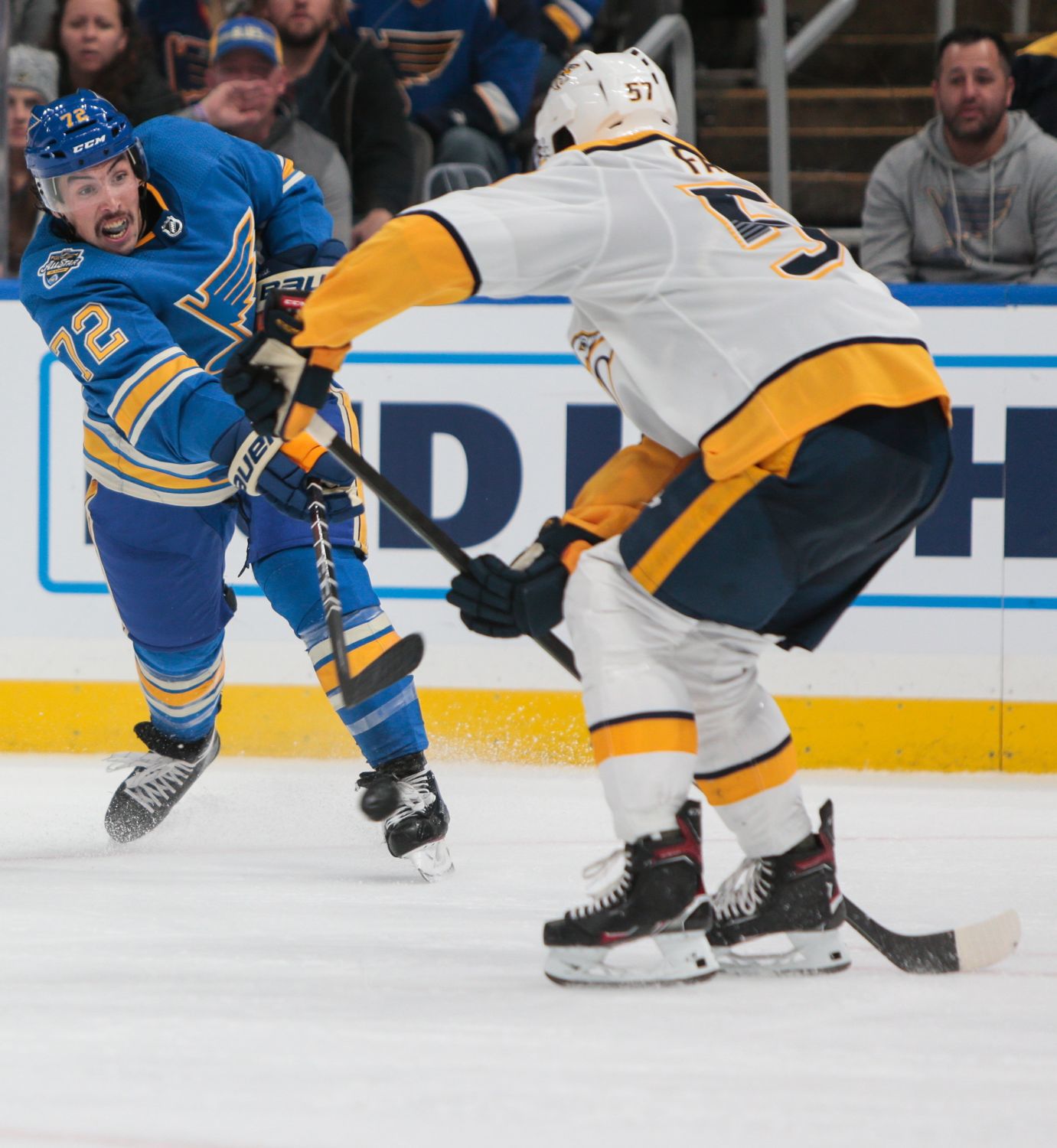 Blues take on Predators at the Enterprise Center